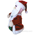 18cm musical santa claus llevando regalos